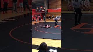 Ana’s 1st meet vs Crown Point Wrestler 11-30-22 Part 1 of 5 first win by trap 17-2 LaPorte Wrestling