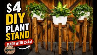 DIY Plant Stand from 2x4s | Easy Modern Woodworking Project