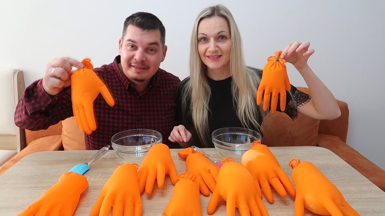 SLIME GLOVES CHALLENGE