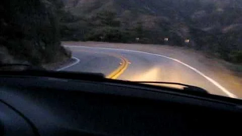 BMW at driving through Angeles Crest 3
