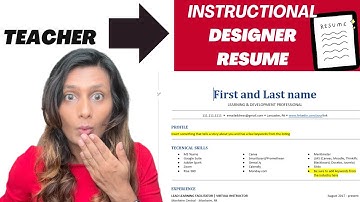 Change Teacher Resume for Instructional Design position job
