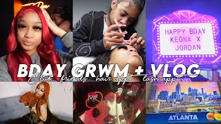 Birthday GRWM + Vlog | Clubs, Mini Photoshoot, Hair \& Lash Appt + More...