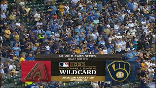 NL Wild Card on ESPN intro I ARI@MIL I 10/3/2023 (GM1)