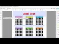 6 game Adobe fillable form PDF bingo pattern program template