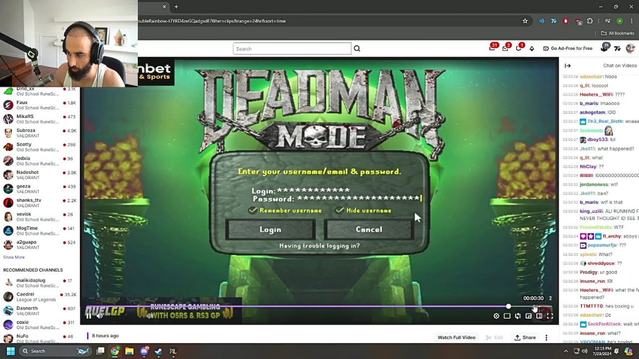 Odablock reacts to 1013 Getting Banned Live on stream YouTube