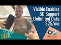 Visible Enables 5G Support - Verizon Prepaid Unlimited Data for $25/mo