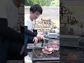 【薪を使ったイノシシのタレ焼き!】 #shorts