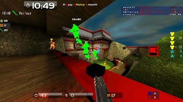 Quake Live: #omega Quakenet CTF - Fulgore - japanese_castle_03 - CAP Party