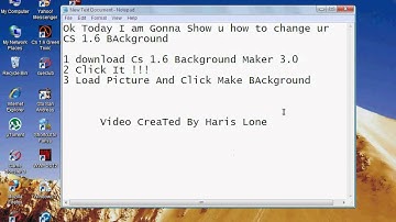 How To change cs 1.6 background