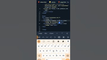 Bootstrap Badges#shorts #bootstrap #badge #div#secondary #webdesign #coding #shortvideo
