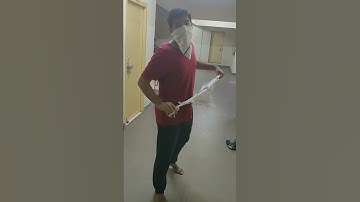 Thumbnail of Red shirt uncle teaching handkerchief Martial arts.