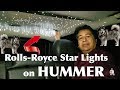 Installed LED Fiber Optic Star Lights on my HUMMER | DIY Fiber Optic Star Ceiling For HUMMER