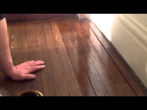 How To Shellac Unsanded Hardwood Floor Part 1 Youtube