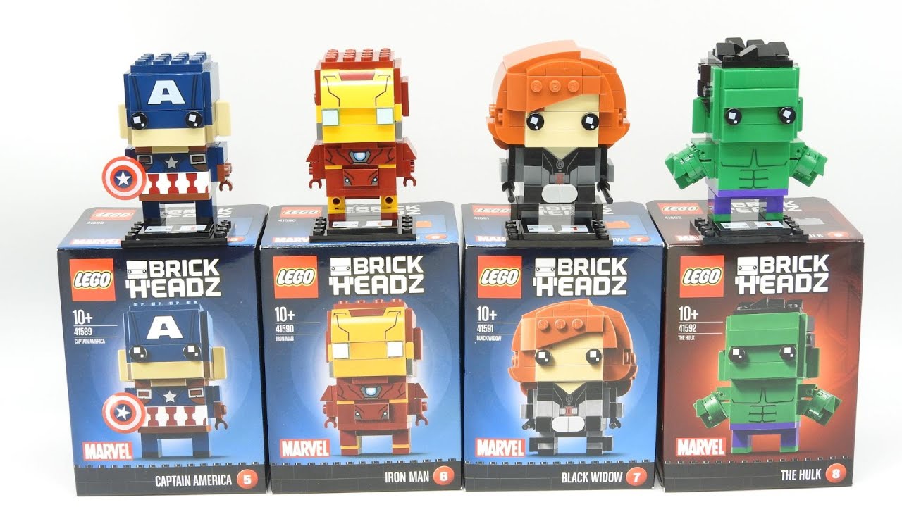 レゴアベンジャーズ】ブリックヘッズ ブラックウィドウを組み立てた 