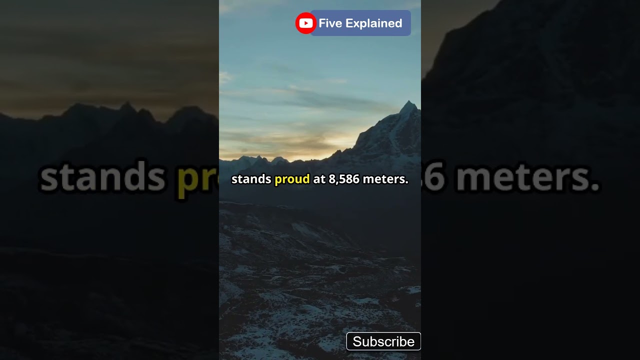 The World's Highest Peaks|| #youtubeshorts #shorts #mountains #everest #top5 #trendingshorts