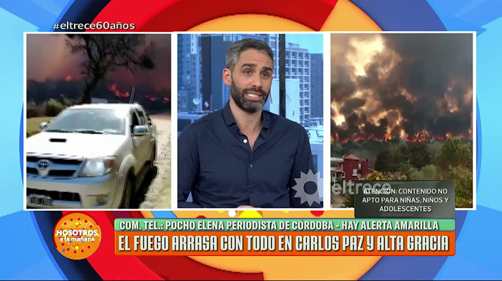 El incendio llegó a Carlos Paz