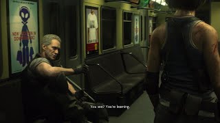 RESIDENT EVIL 3 Nicolai and Jill Valantine see Betraed Nicolai in Train