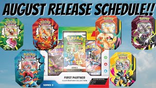 Pokemon Product August Release Schedule!!