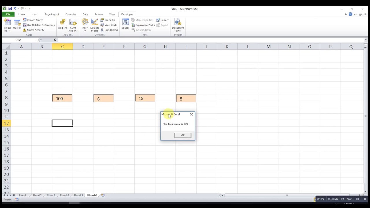 Excel VBA - Text Box (Involve in calculation) - YouTube