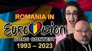 American Reacts to Romania in Eurovision Song Contest (1993-2023)..