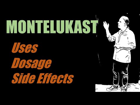 Video: Montelukast: Biverkningar, Dosering, Användning Och Mer