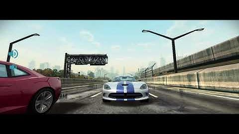 NFS Most Wanted- Downtown- Street race- SRT Viper GTS Car racing game