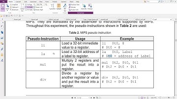 MARS : la (load address) pseudo instruction