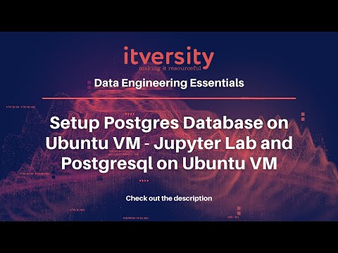 Setup Postgres Database