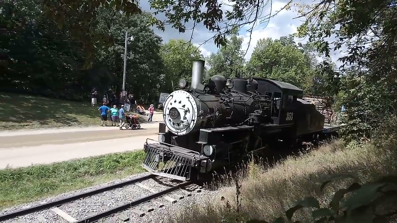 Soo Line 353 working up the grade at the Western Minnesota Steam Threshers Renuion 2025