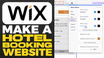 How To Make a Hotel Booking Website On WIX (2025)