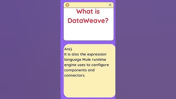 what is DataWeave and compatible version with mule #mule4 #mulesoft #muleesb
