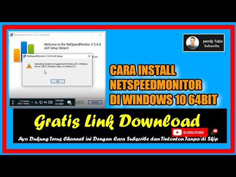 cara install netspeedmonitor di windows 10 - YouTube
