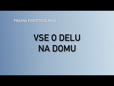 Vse o delu na domu