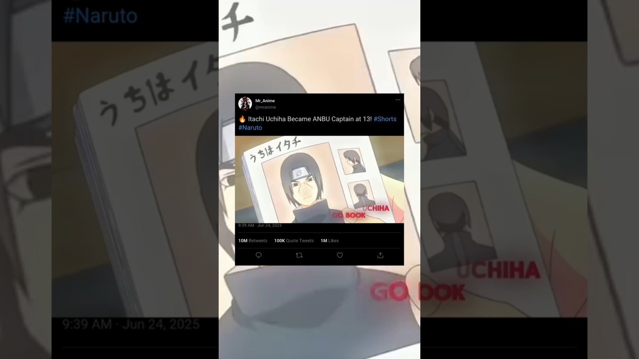 🔥 Itachi Uchiha Became ANBU Captain at 13! 