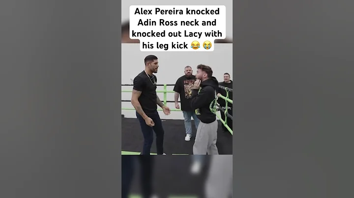 Alex Pereira knocked Adin Ross neck and knocked out Lacy with his leg kick 😭#alexpereira #adinross