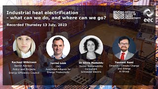 Industrial heat electrification - what we can do, and where can we can go?