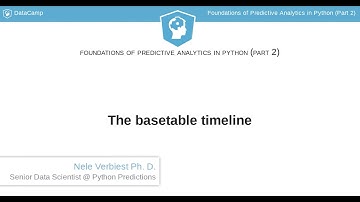 Python Tutorial : The basetable timeline