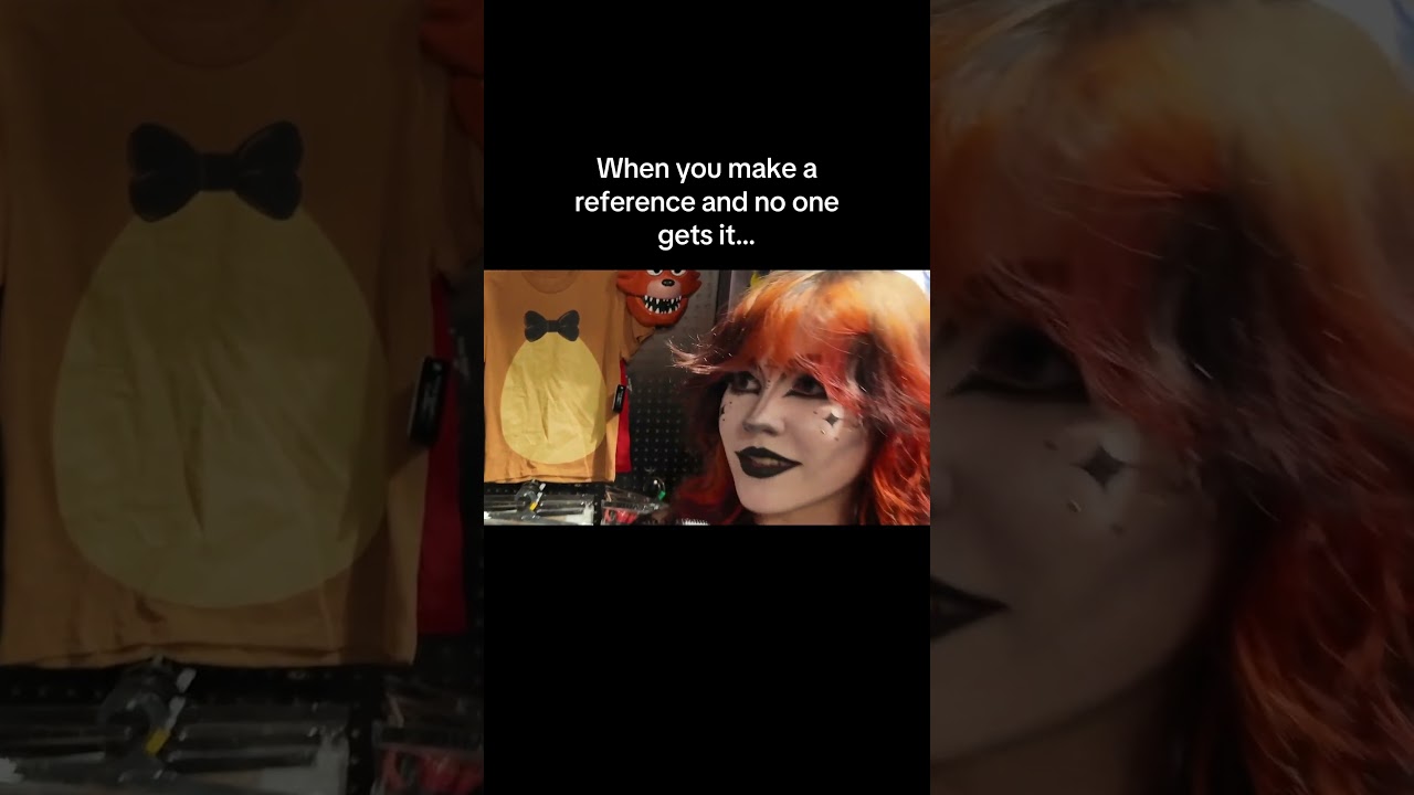 When No One Gets the Reference😔 #relatable #relatablecontent #clip #goth #gothgirl #freddyfazbear