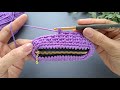 Incredible crochet mini coins purse with zipper