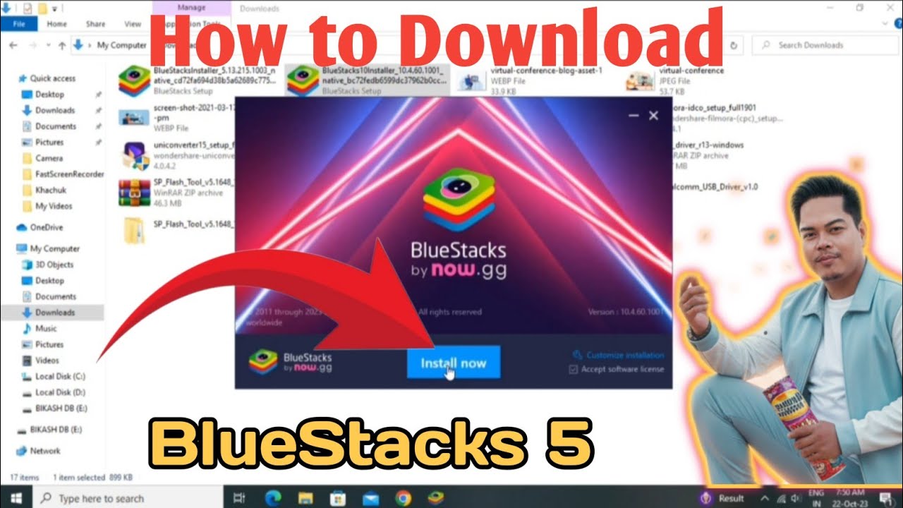 How to download and install 💻 BlueStacks 5 for Laptop/PC 2026 - YouTube