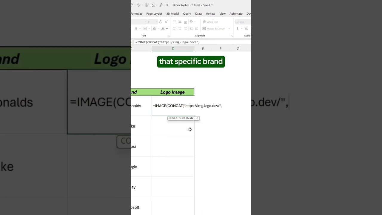 👉In this tutorial you'll learn how to import brand logos in excel