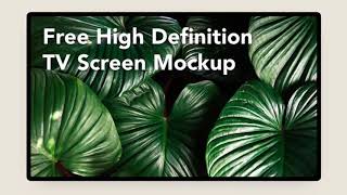 Photoshop Download Free – High Definition TV Screen Mockup