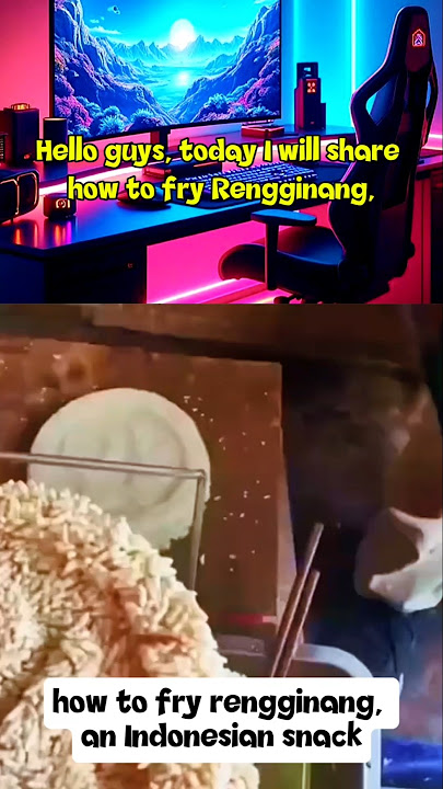 How to fry rengginang, an Indonesian snack