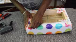 DIY : Queen Anne footstool upholstery kit time lasp DVD DIY : Queen Anne footstool upholstery kit. Learn the basic upholstery skills with this do it yourself footstool kit. Available on amazon.