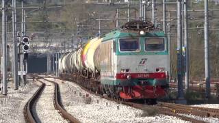 DTS di E652 (059+167) sull'MRS Villa S.G.Bolano-Padova interporto in transito a Benevento.