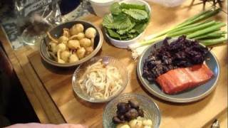 salmon-nettle soup with all native ingredients with Heidi Bohan, author of "People of Cascadia"