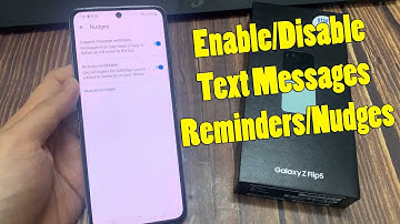 Samsung Galaxy Z Flip 5: How to Enable/Disable Text Messages Reminders/Nudges