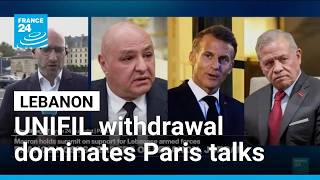Lebanon: UNIFIL withdrawal at the heart of Paris talks • FRANCE 24 English