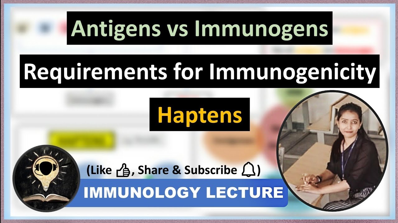 Antigenicity, Immunogenicity, Haptens, Properties of Immunogen antigen
