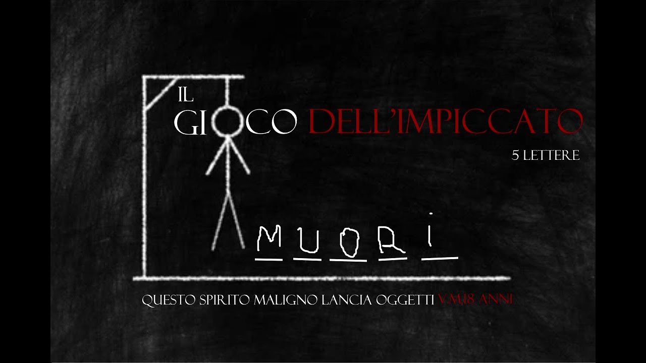 VIDEO CON FORTI FENOMENI POLTERGEIST*IL GIOCO DELL'IMPICCATO*